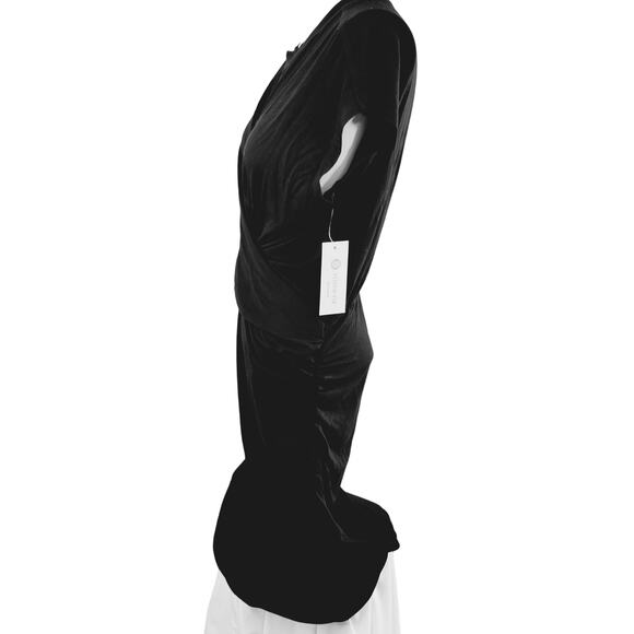 NEW Cosmic Blue Love Medium Dress Women ruched stretch sheath wrap - Picture 4 of 10